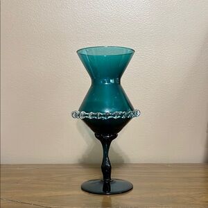 Vintage MCM Handblown Glass Vase